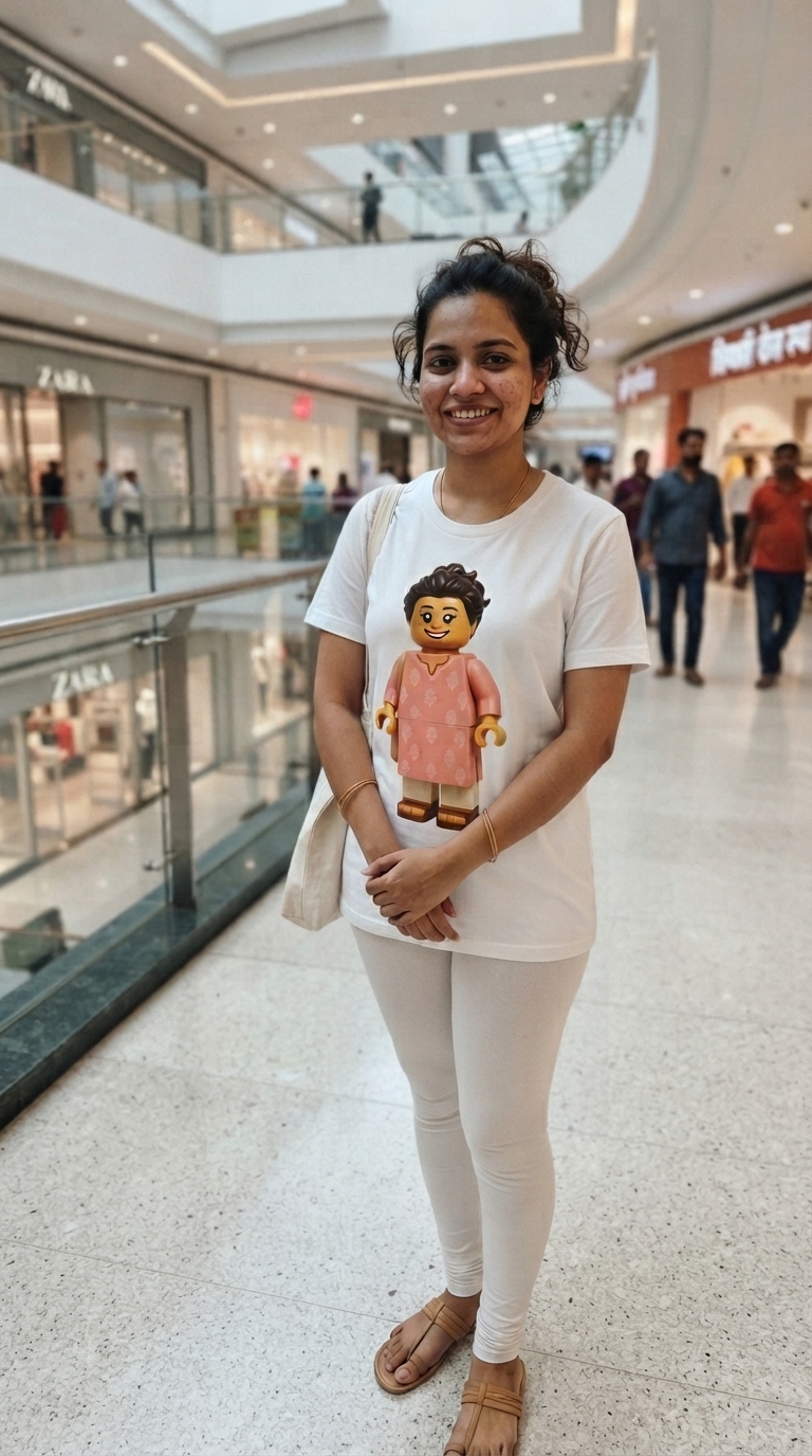 Custom Minifigure Portrait T-Shirt